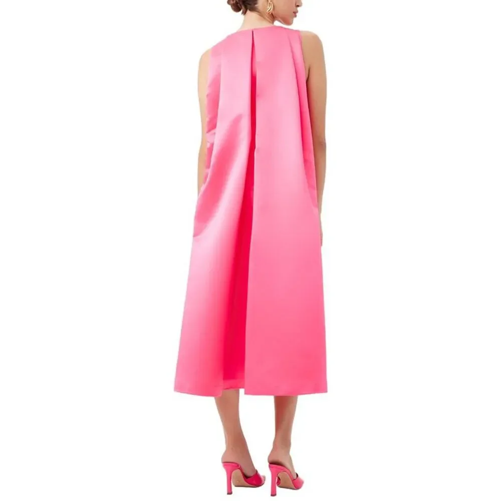 Trina Turk Womens  Baroness Midi Dress, Pink - Picture 2 of 4